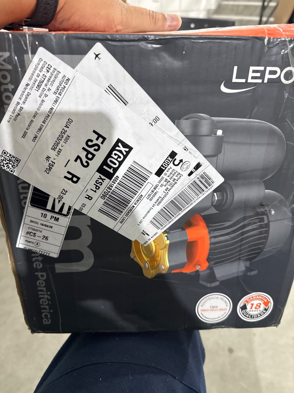 PRESSURIZADOR LEPONO LKSM350A SISTEMA AUTOESCOVANTE 220V - 1
