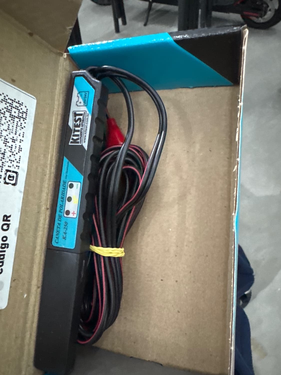 CANETA DE POLARIDADE E TESTE AUTOMOTIVA FLEX COM LED KITEST - 1