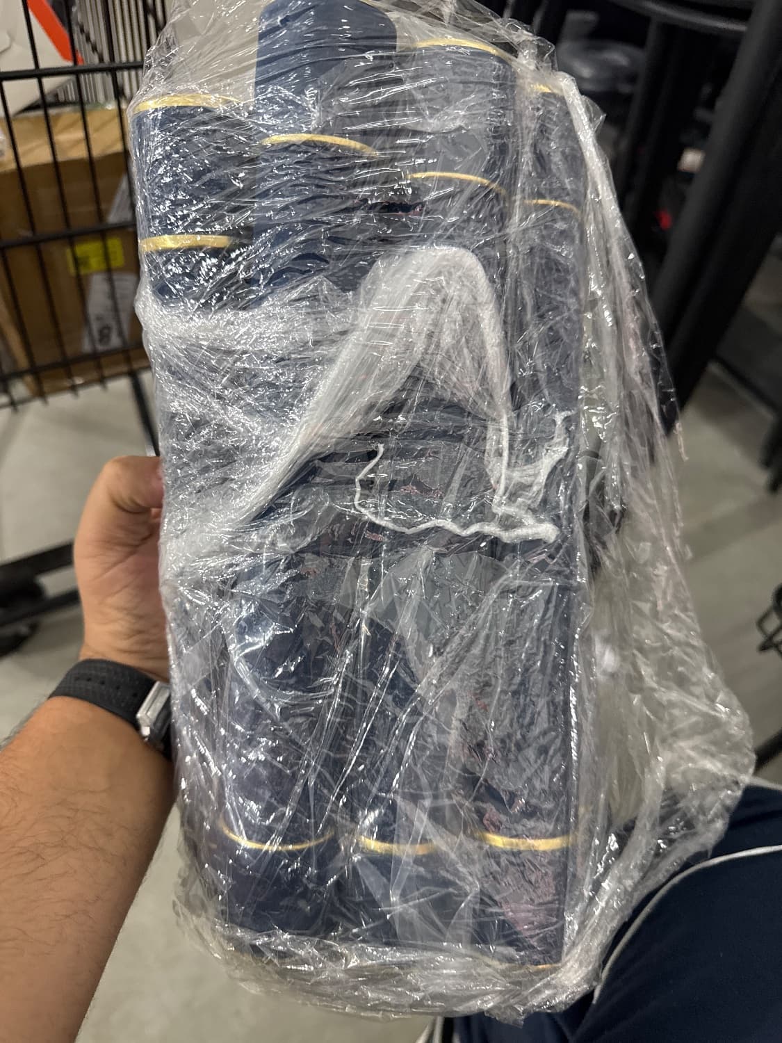 CANUDO PARA FORMATURA TUBO DIPLOMA VELUDO AZUL MARINHO KIT COM 10 UNIDADES - 2